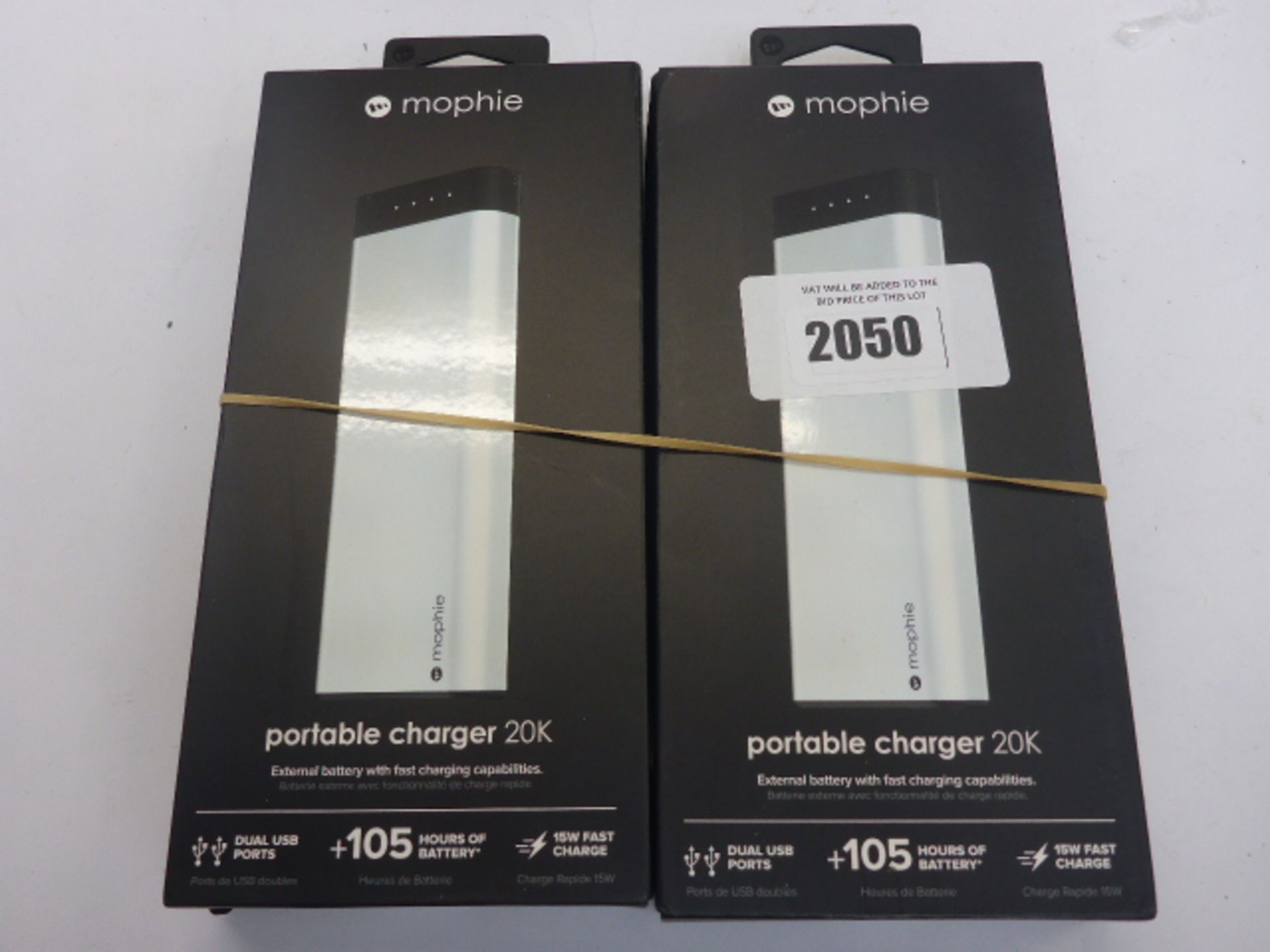 2x Mophie Portable Charger 20K