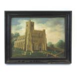 Late 18th/early 19th Century School, A naïve study of Dunstable Priory, unsigned,