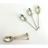 A set of six silver old English pattern coffee spoons, JW & Co.