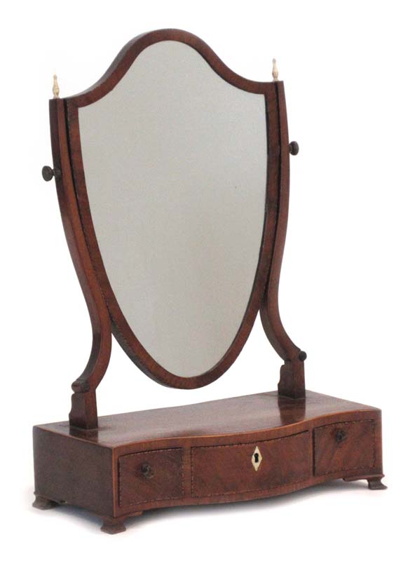 A Georgian toilet mirror,