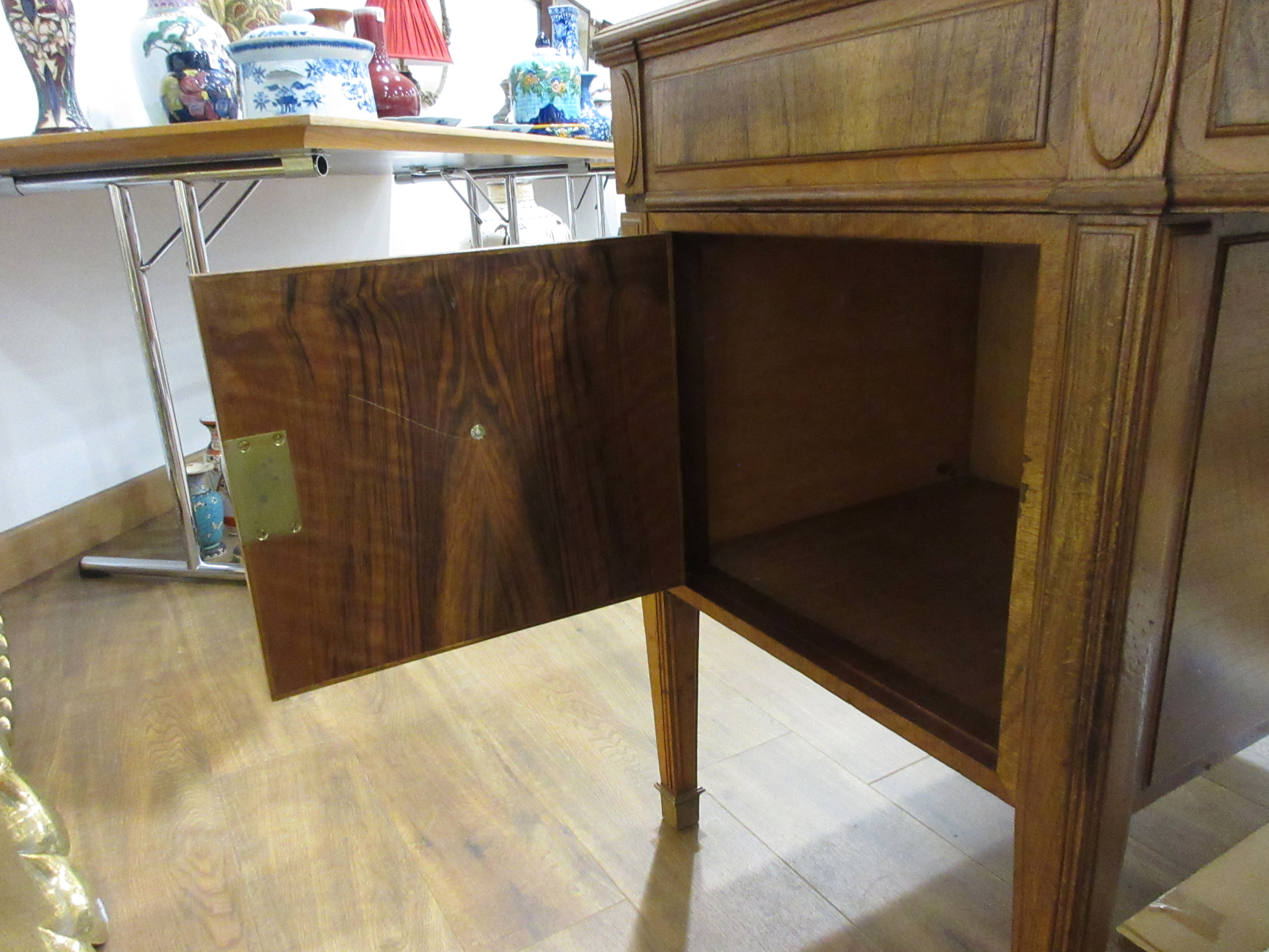 A 20th century walnut twin pedestal partner's desk, - Image 7 of 25