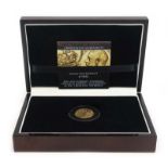 A cased King George V gold sovereign of 1925,