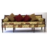 A Regency mahogany and upholstered sofa,