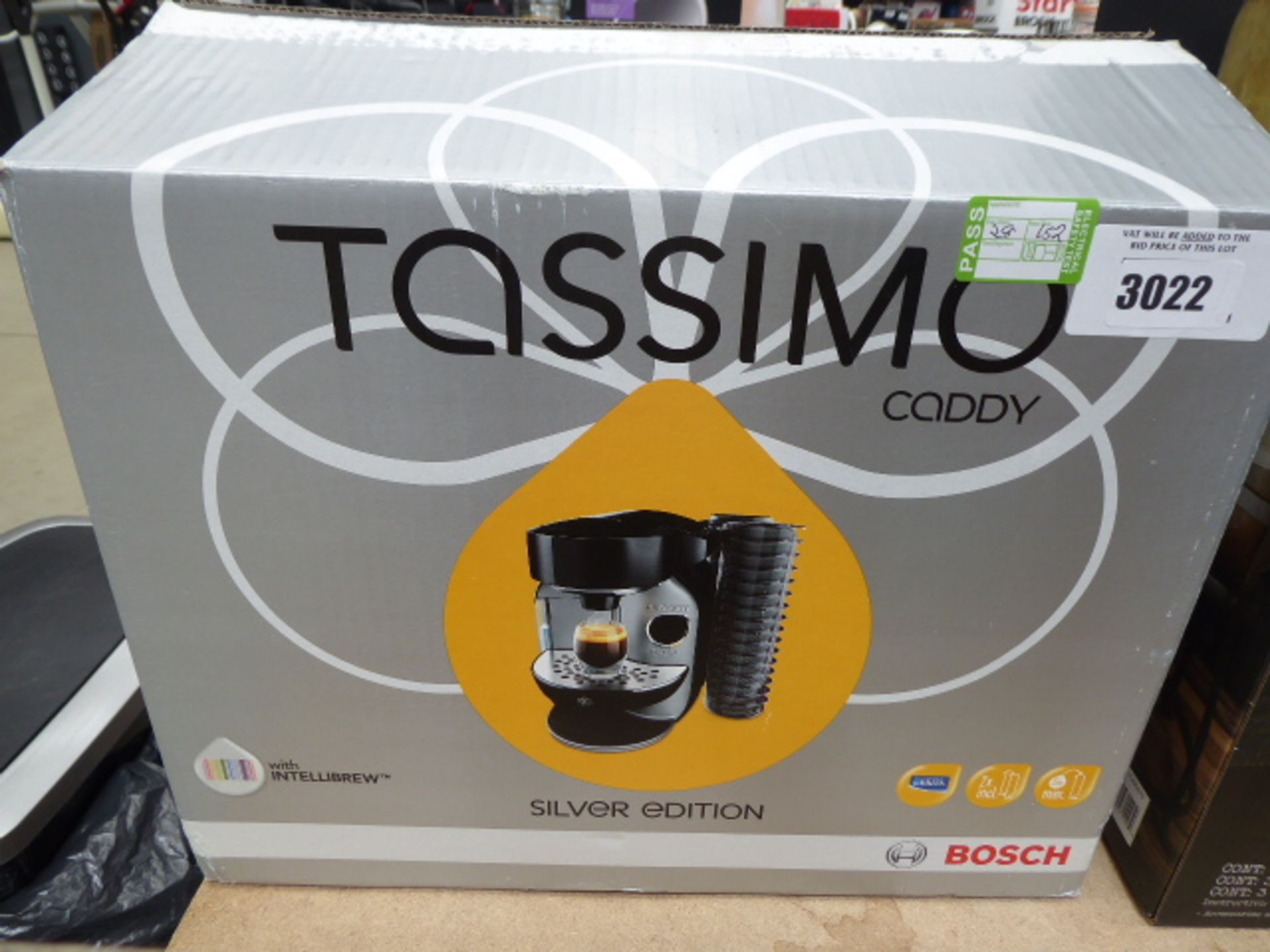 Boxed Tassimo caddy Bosch coffee dispenser
