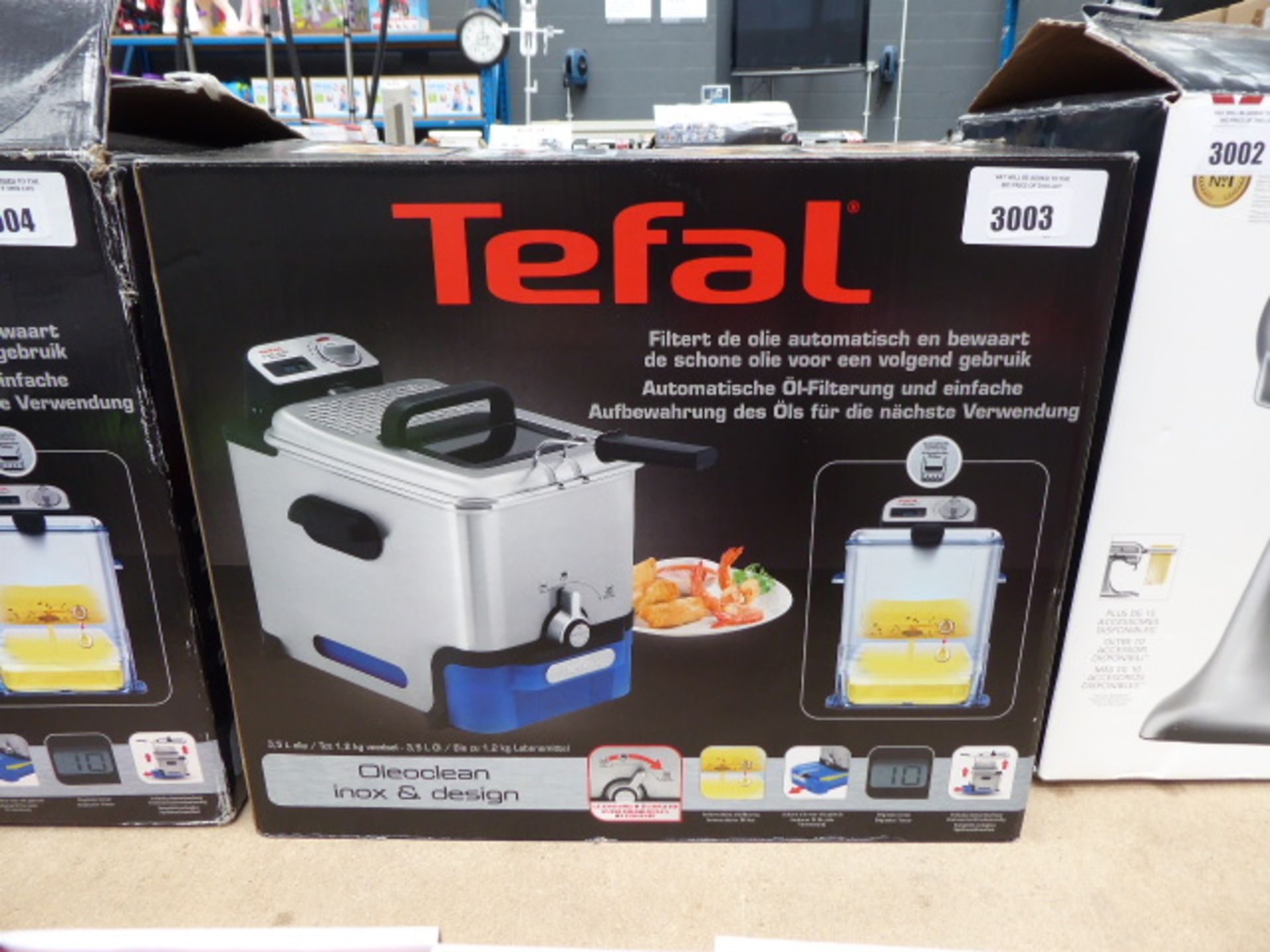 Boxed Tefal filter fryer