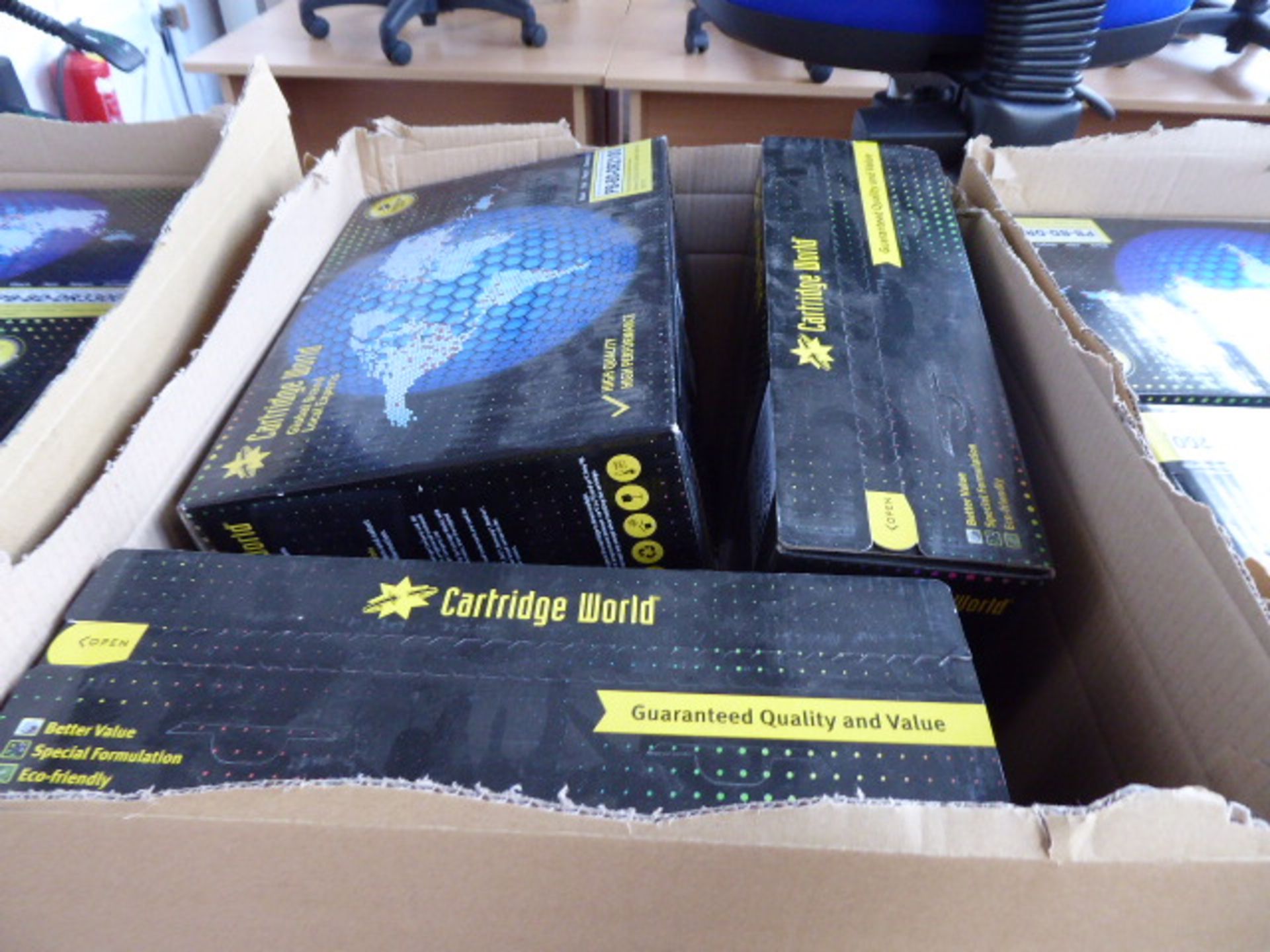 Box of 8 Cartridge World, Brother and Dell compatible black cartridges