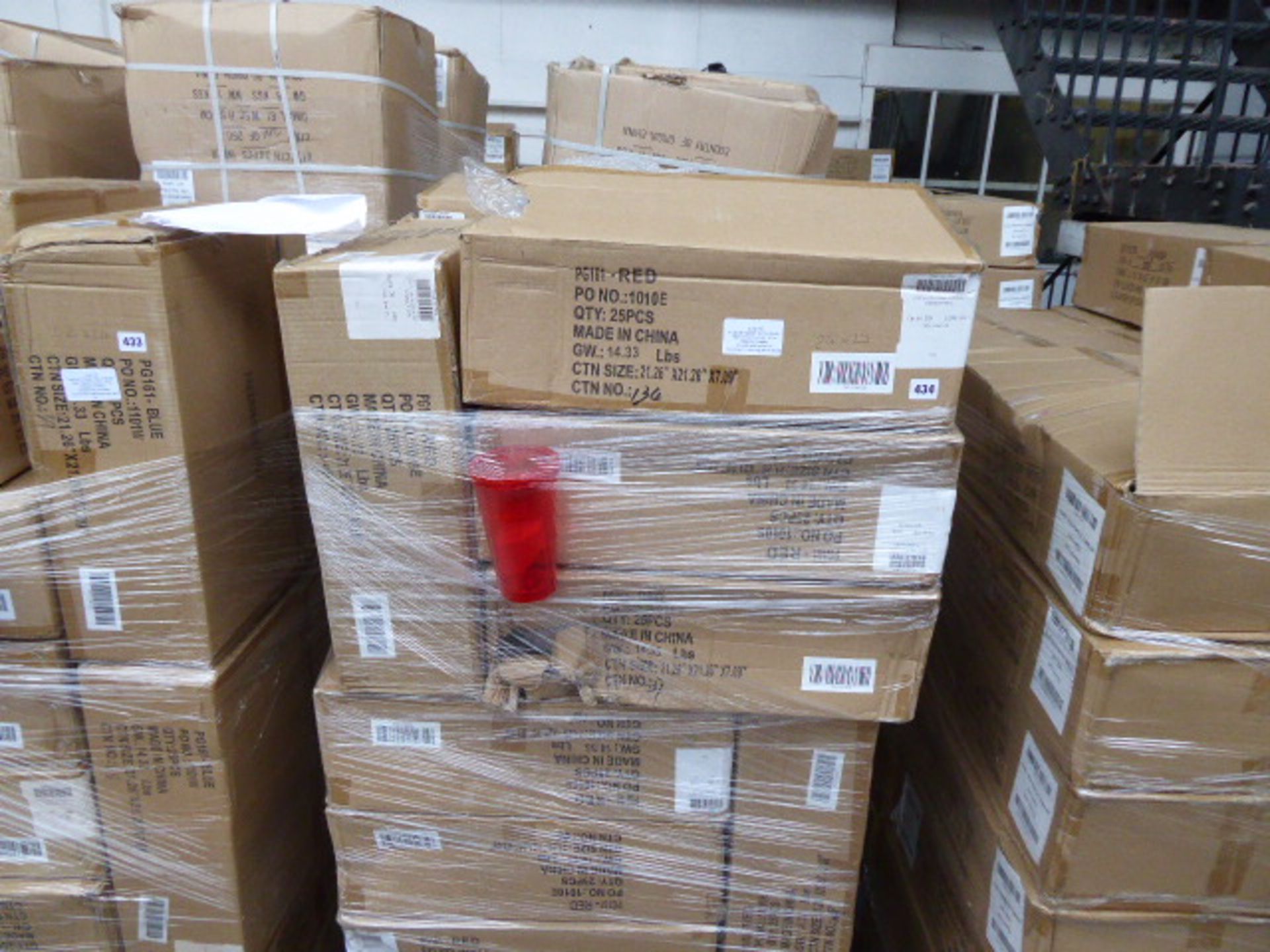 24 boxes of 24 Festival 16oz tumblers in red - Image 2 of 2