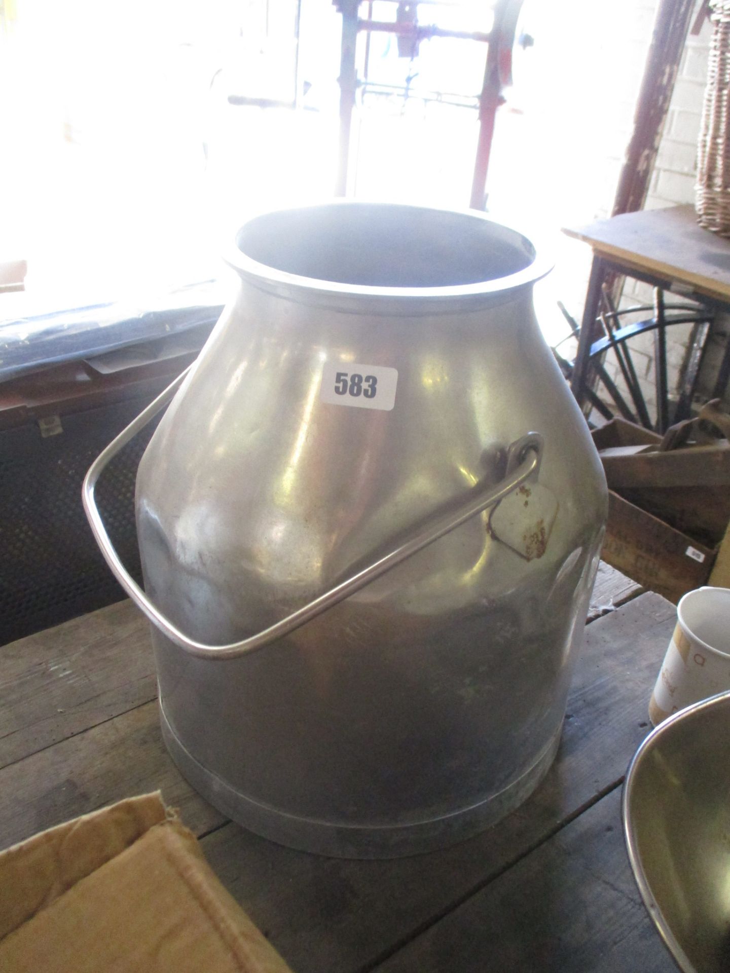 Single handled galvanized pail