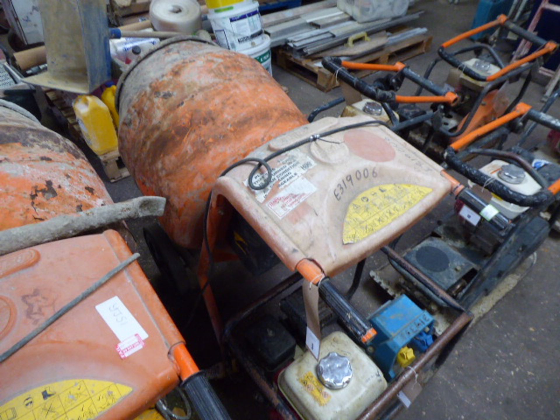 (2) Belle Minimix 150 single bag cement mixer, 110v (E319006)