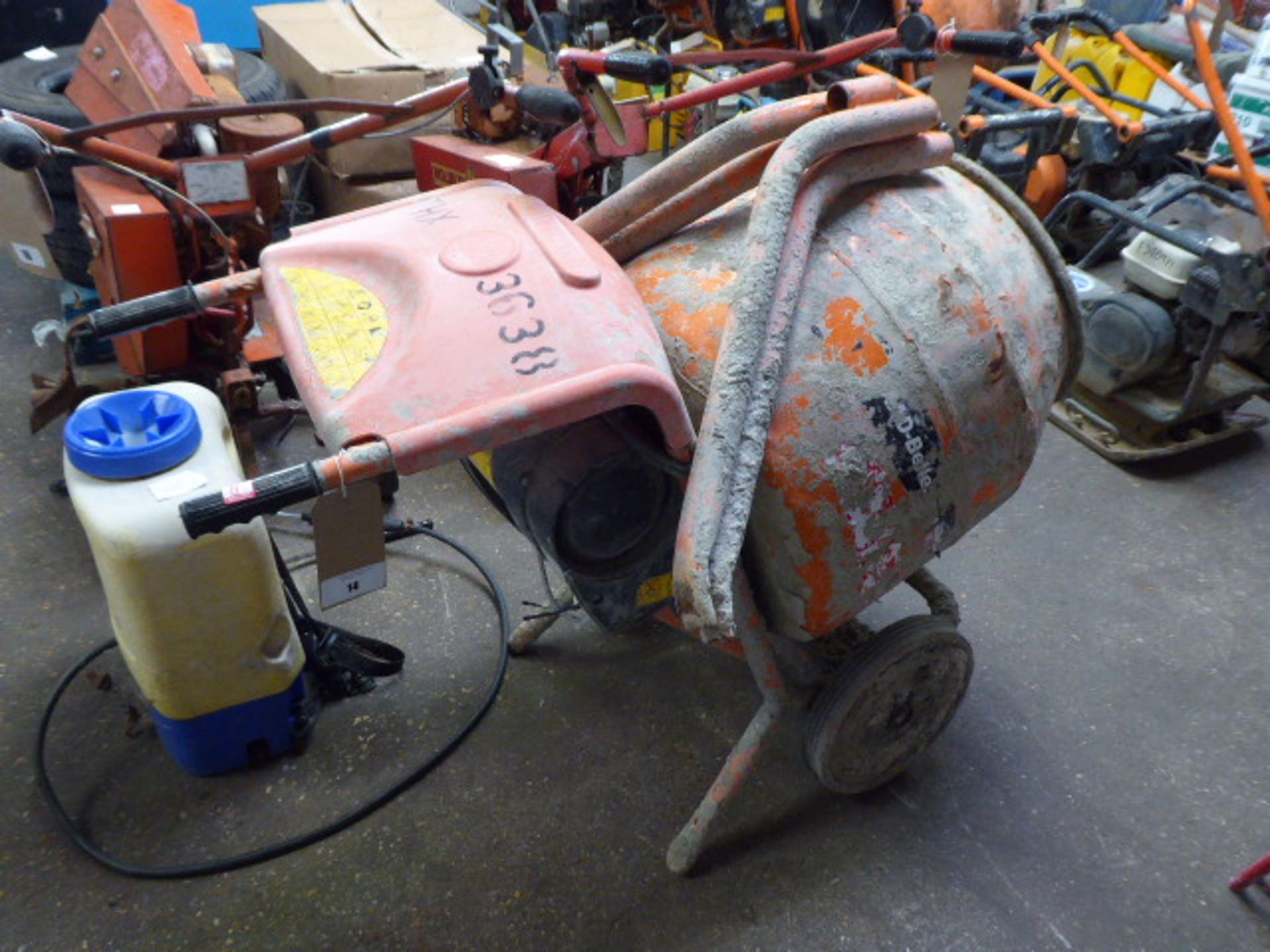 Belle Minimix 150 single bag electric cement mixer with stand