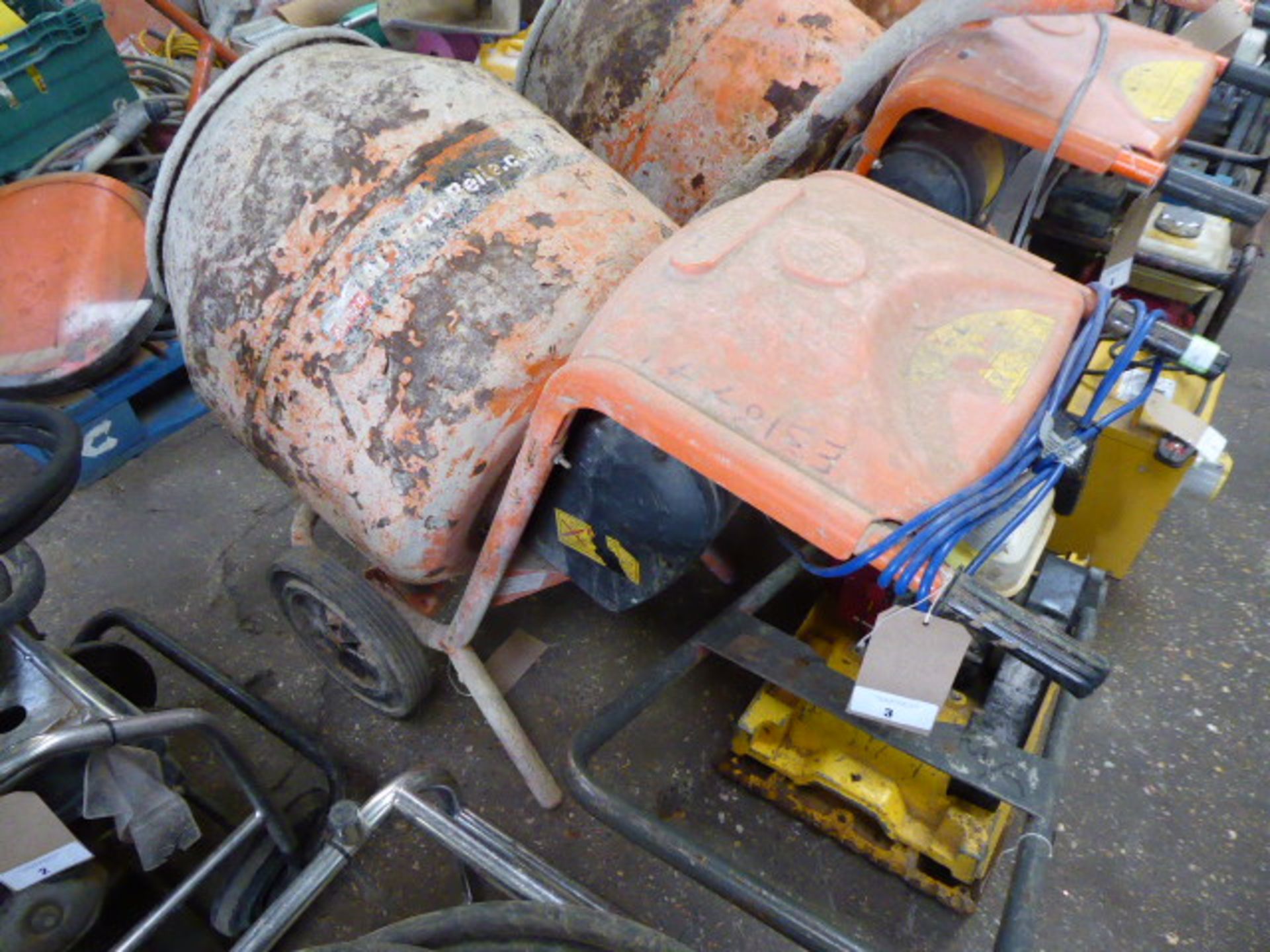 (1) Belle Minimix 150 single bag cement mixer, 110v (E318771)