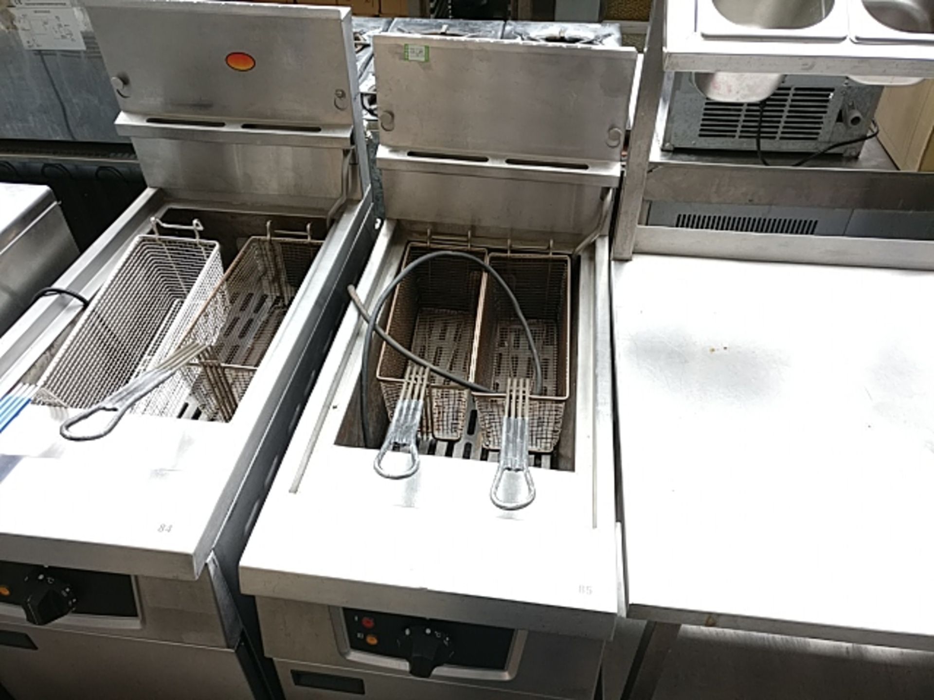 40cm gas Falcon single well fryer with 2x baskets