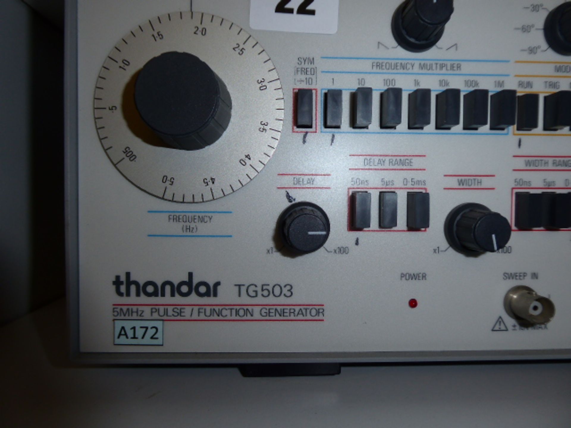 RS Components Thandar TG503 pulse oblique function generator 5 megahertz - Image 2 of 2