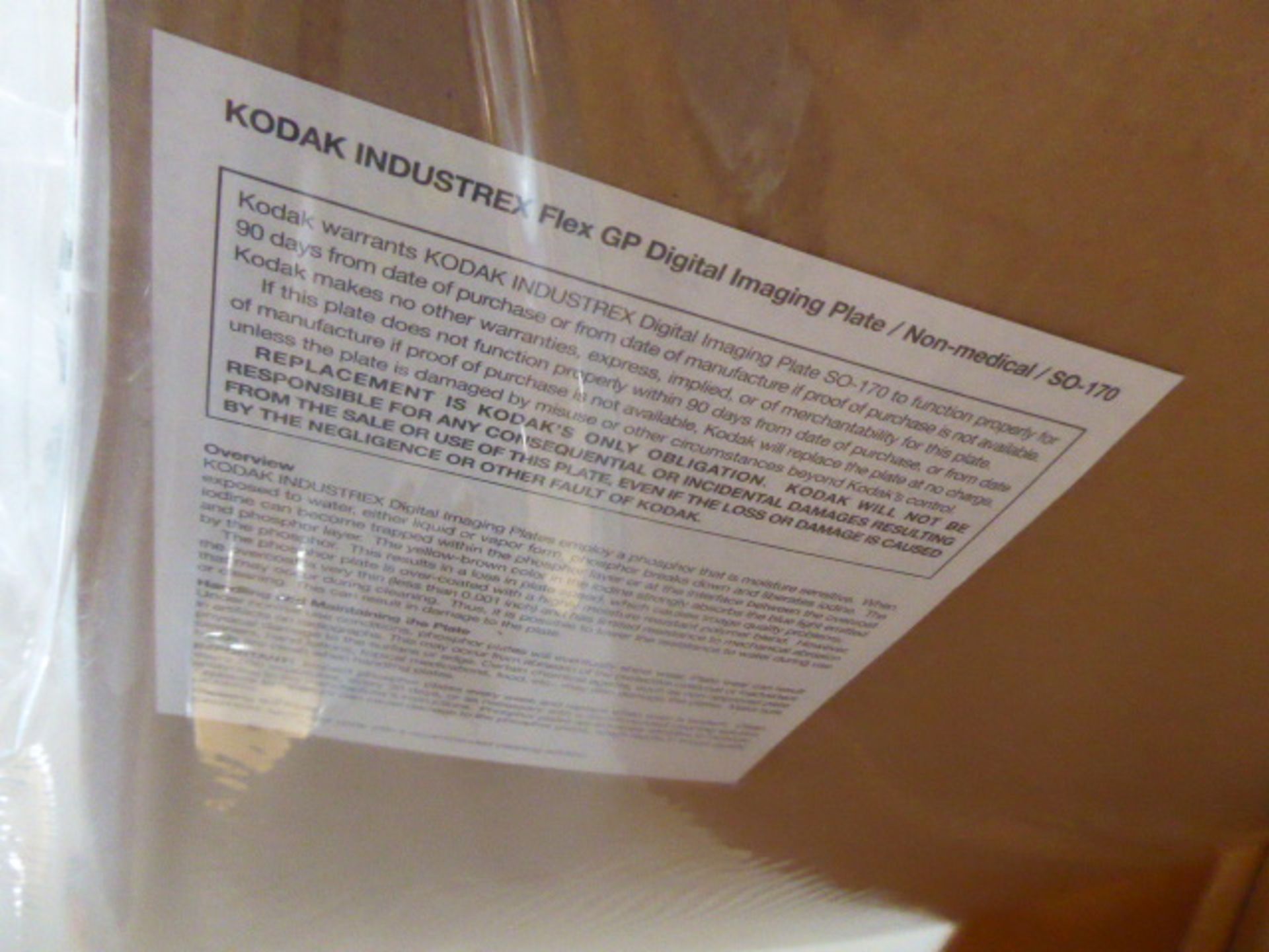 Qty of Kodak flex GP digital imaging plates for non-medical use - Image 3 of 4