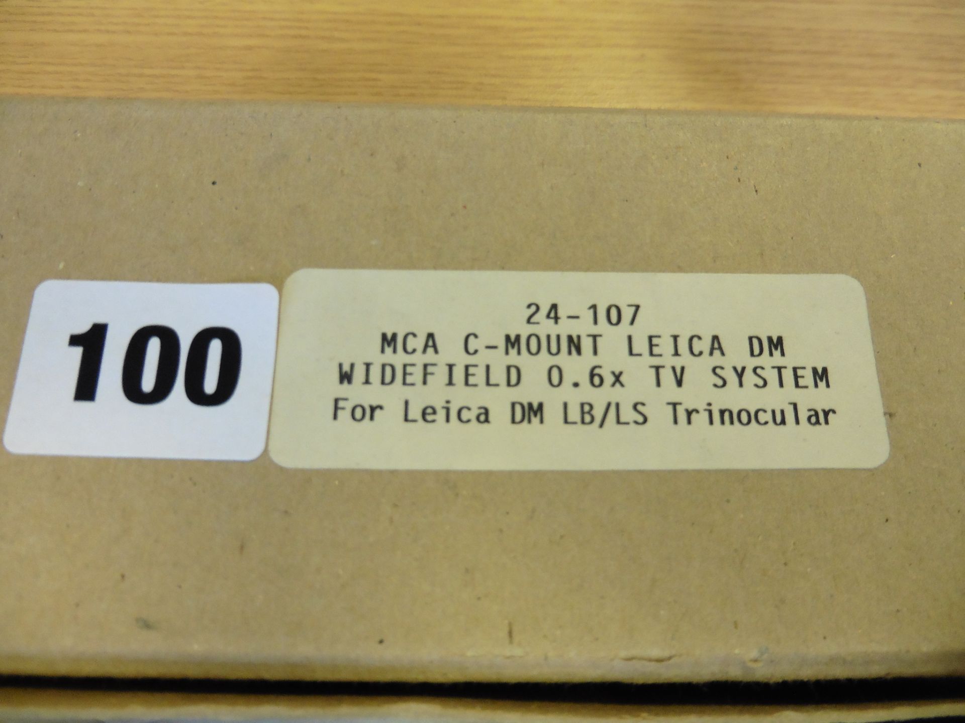 A MCA C Mount Leica DM Widefield for Trinocular & a Cosmicar Pentax CCTV camera lens - Image 8 of 8