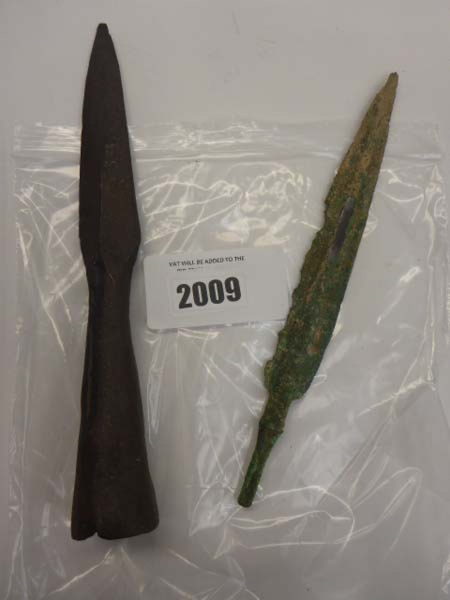 Two spear heads (European)