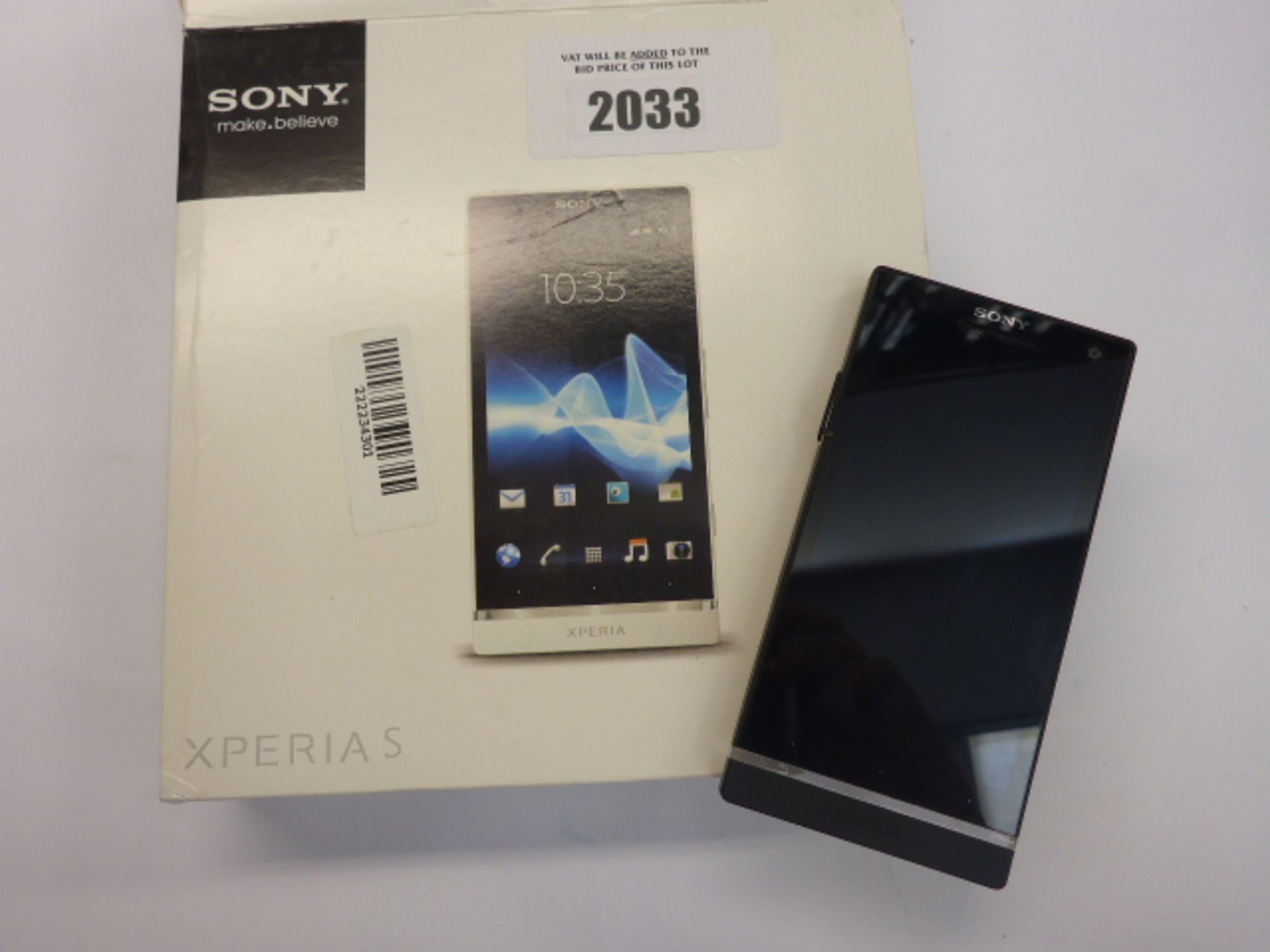 Sony Xperia S android mobile with box.