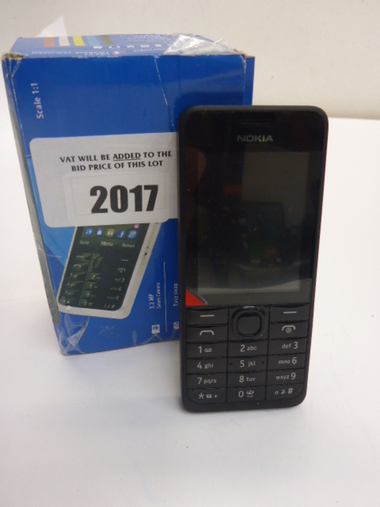 Nokia 301 mobile phone boxed.