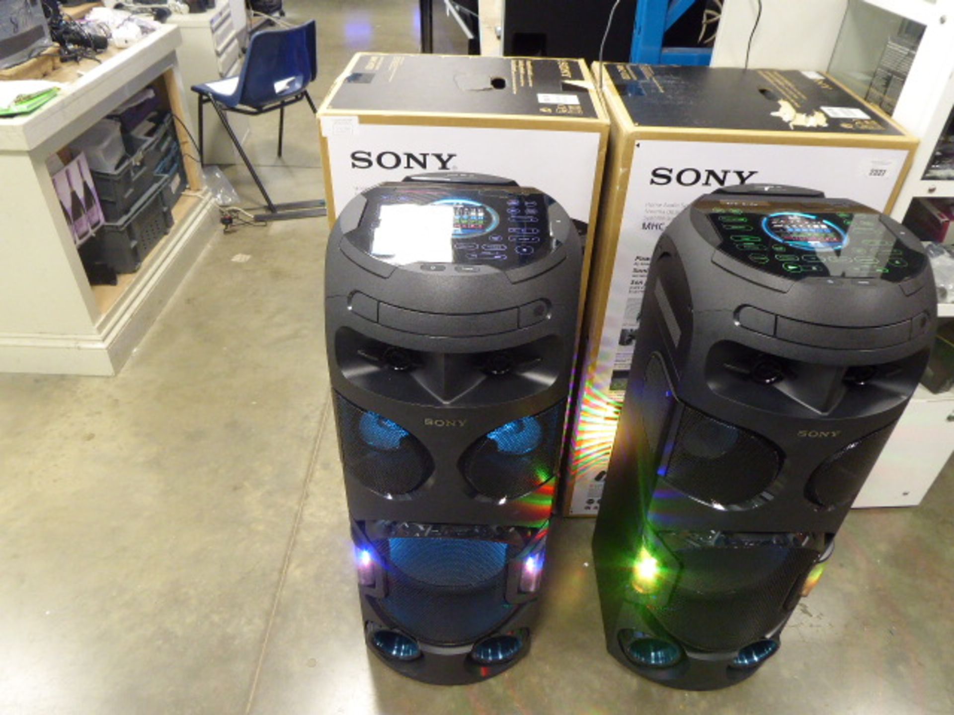 Boxed Sony home audio system, model MH0V72D