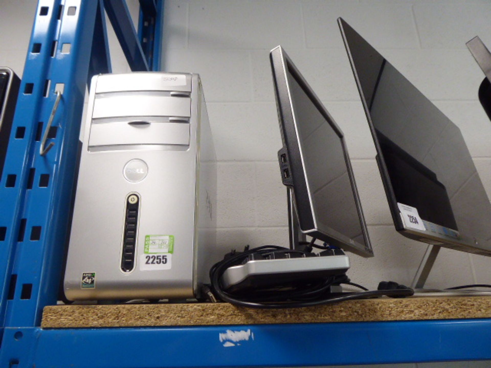 2245 - A Dell Inspiron 531 tower PC with keyboard and monitor