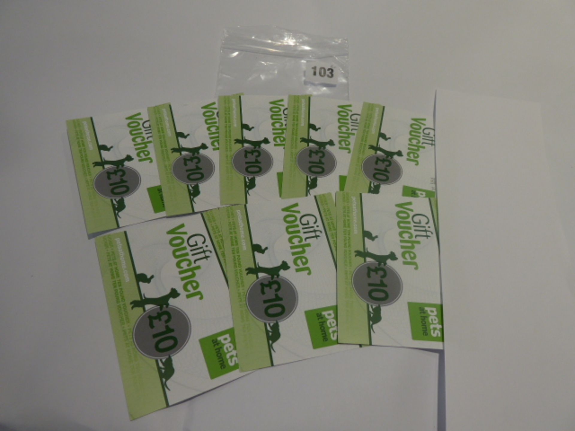 Pets At Home (x8) - Total face value £80