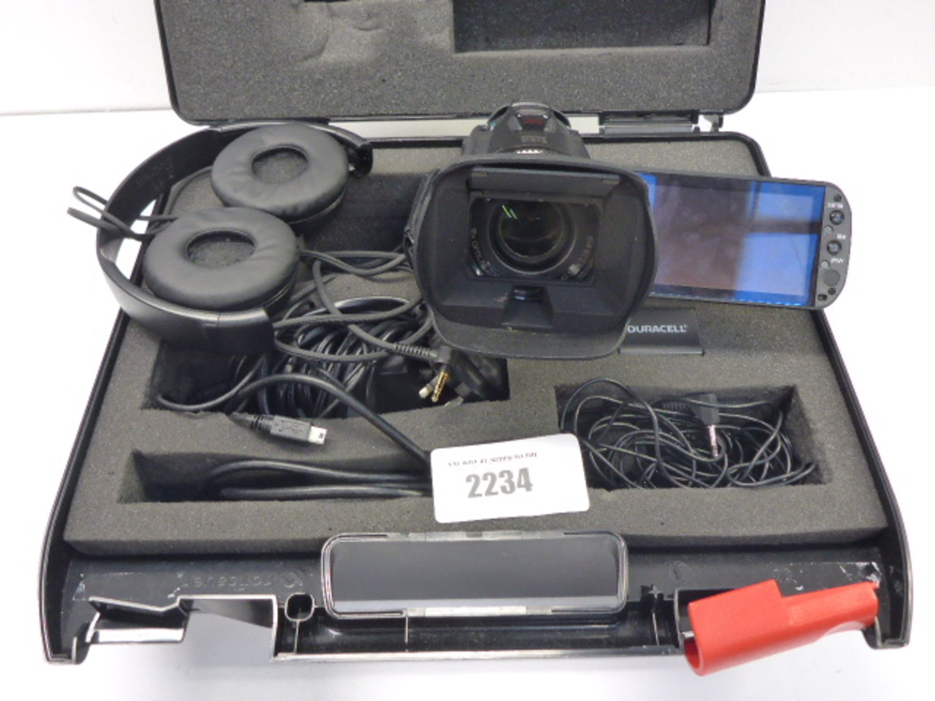 Canon Legria HFG25 HD camcorder with carry case and audio accessories