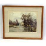 William Benner (20th century), 'Ellingham Mill, Norfolk', inscribed verso, watercolour,