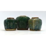 A group of three Shiwan jars,