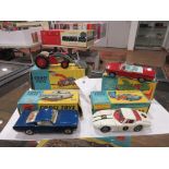 Four Corgi models: 53 Massey-Ferguson 65 tractor with shovel, 246 Chrysler 'Imperial',