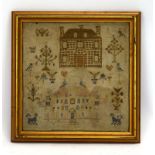 An early 19th century pictorial sampler,