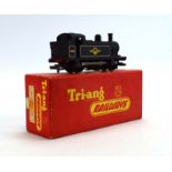 A Tri-ang Railways OO gauge R52 0-6-0 class 3F tank loco, black BR livery,