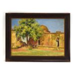 Avis Ryan, a view of an Algerian village mosque, signed and dated 11-3-30, oil on canvas,