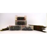 Four items of Fleischmann OO/HO gauge rolling stock: 5050, 5051, 5351 and 5596, each boxed,