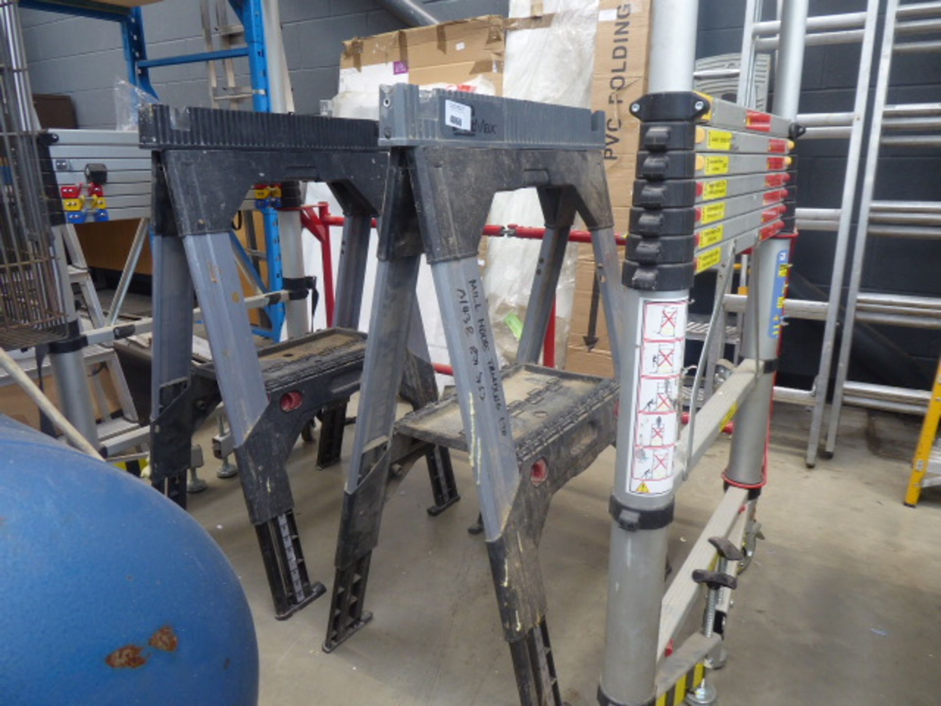 Two Stanley FatMax plastic folding workstands. - Image 3 of 3