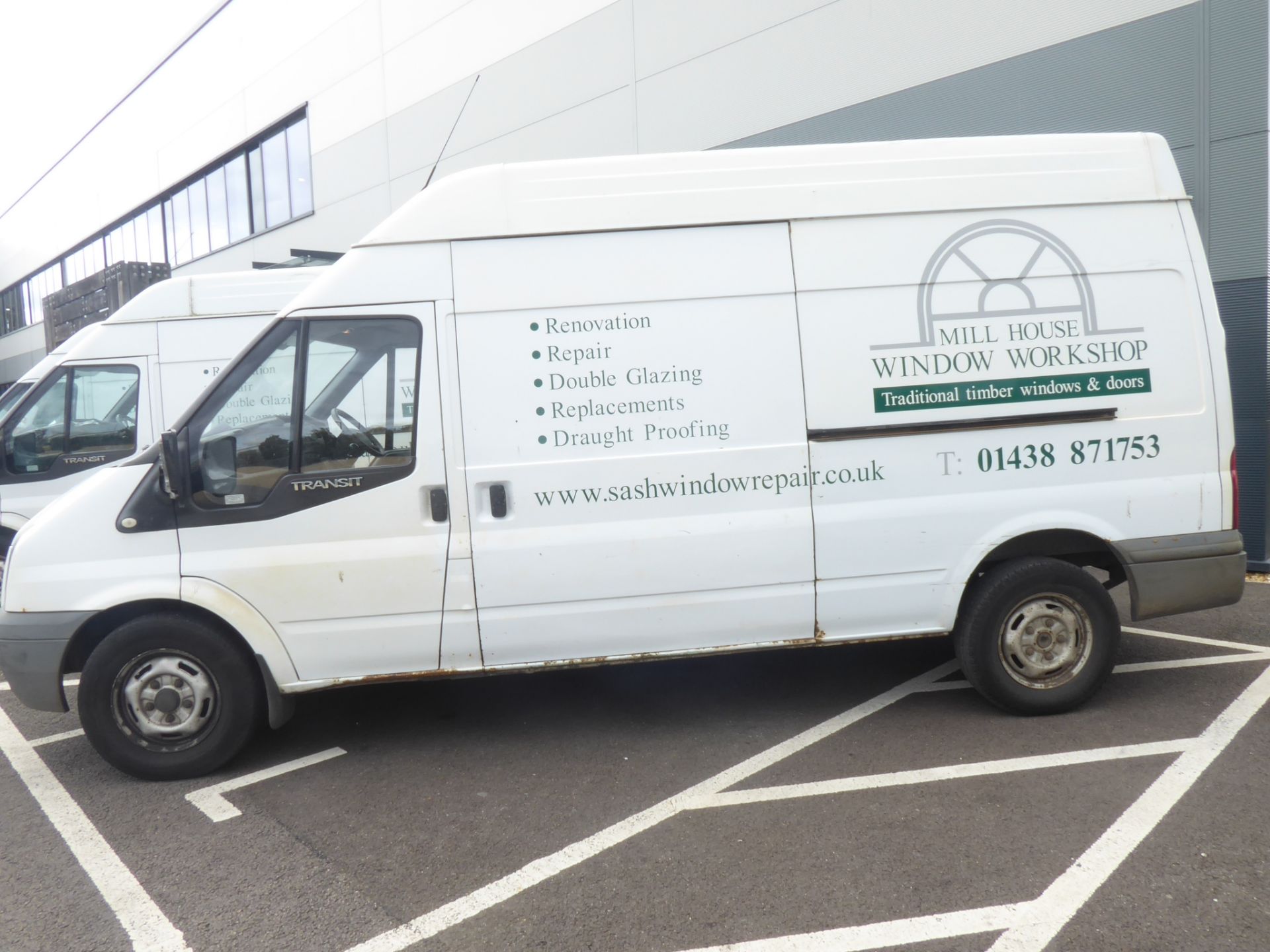 Registration: DN08 ZWX Make: Ford Transit 115 T35OL RWD high roof van diesel 2402cc First - Image 3 of 3