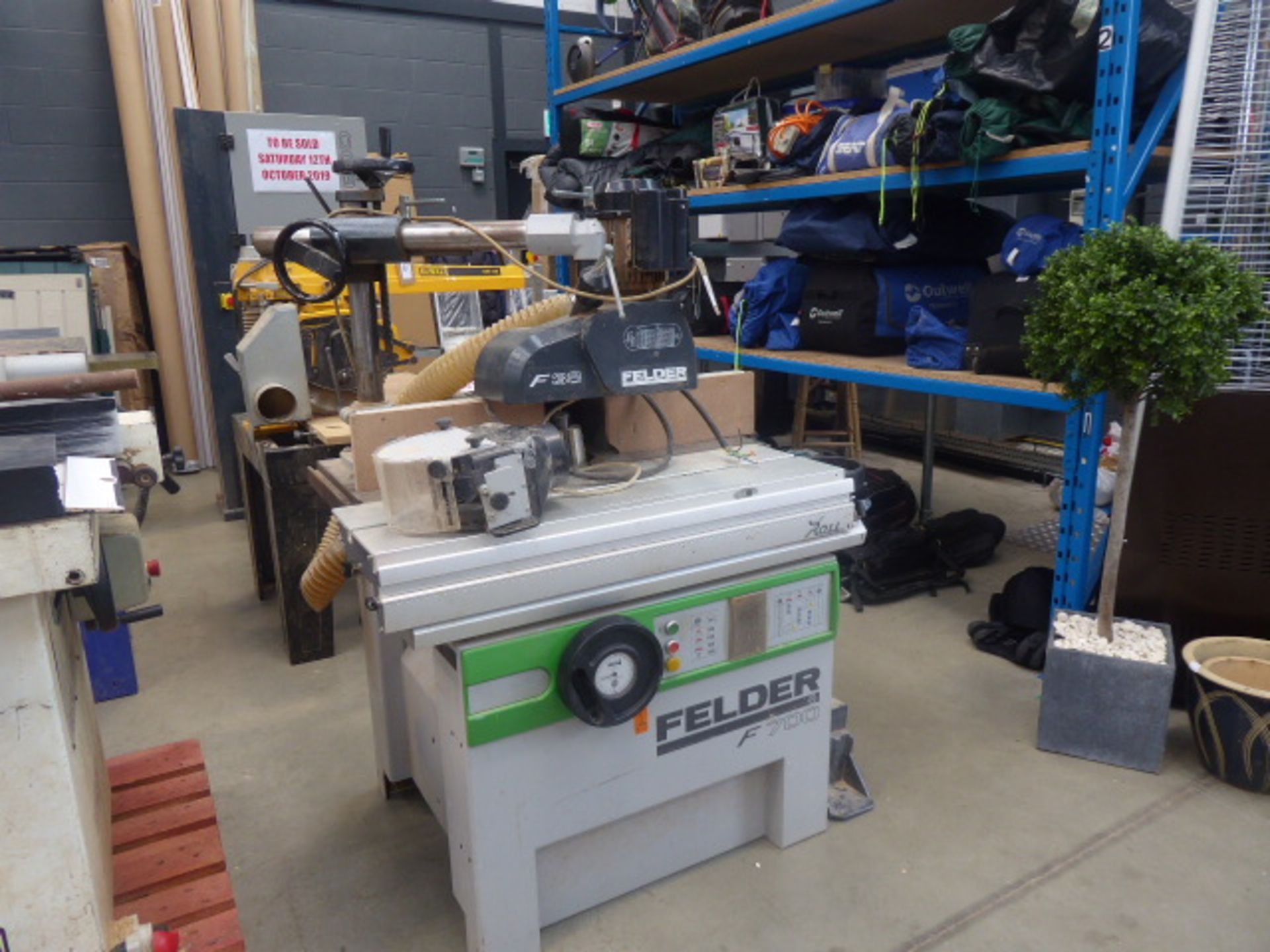 Felder F 700 Z/03 spindle moulder with sliding table and power feed Year: 2006 Serial Number: 422. - Image 2 of 2