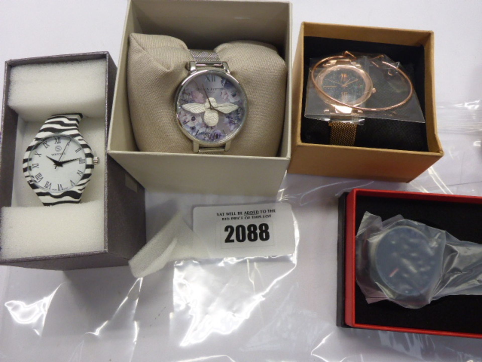 Quantity of boxed wristwatches