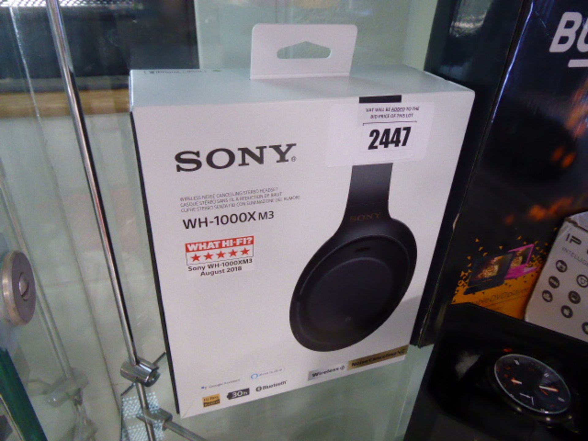 Sony WH-1000X M3 headphones in box