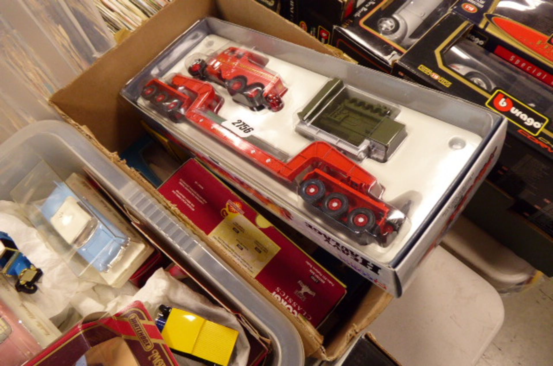 2122 Corgi Classic heavy haulage vehicle with other Corgi commercial vehicles in boxes