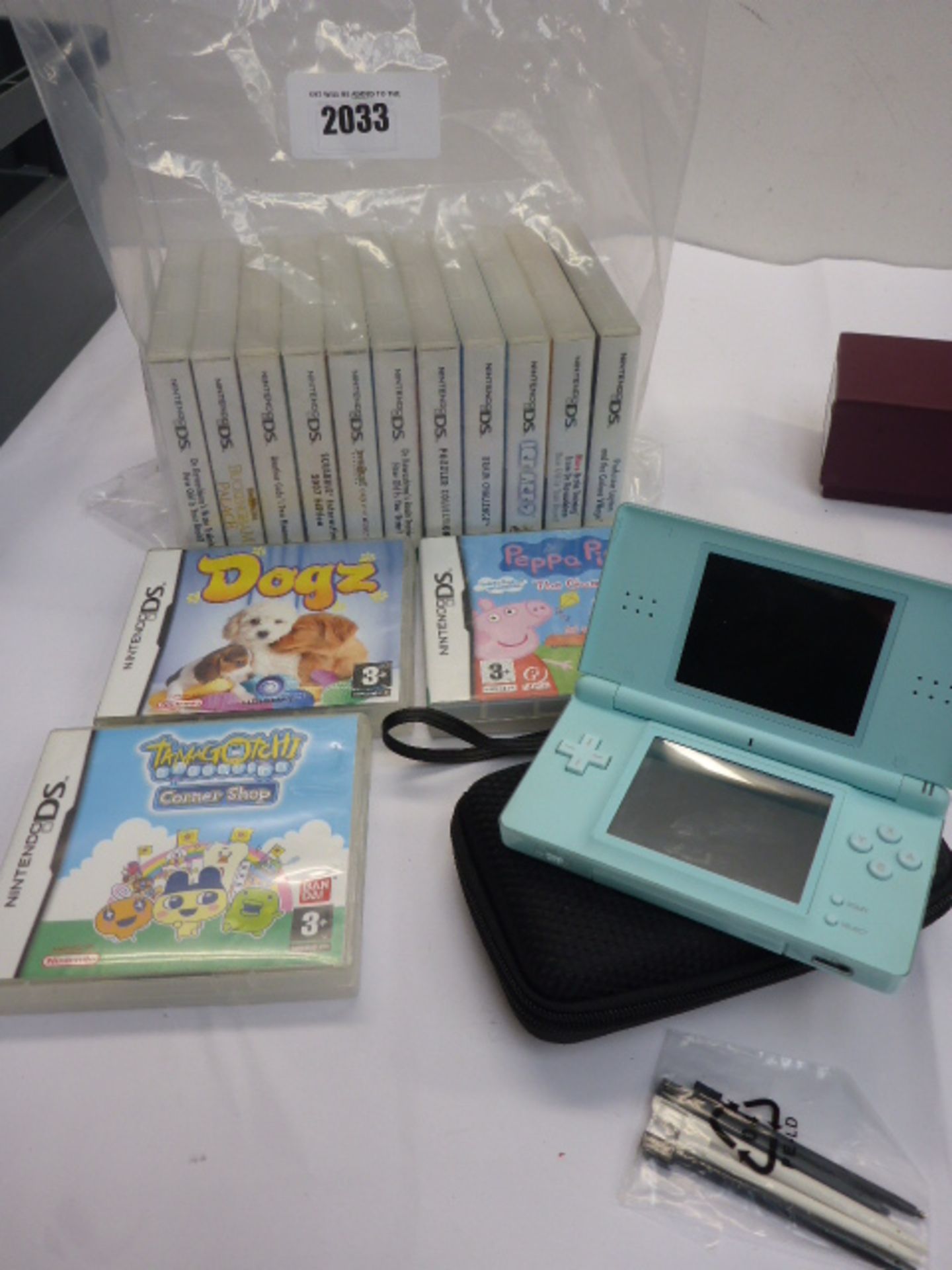 Nintendo DS with 14 games and case