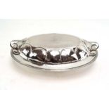 A (?)South American silver two handled covered tureen of oval form, base stamped 'La Perla 0.