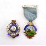 A silver, parcel gilt and enamelled Masonic 'jewel' commemorating 1788-1938, Spencer,