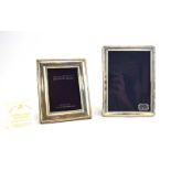 Four rectangular silver photograph frames, various dates and makers, max h. 16.