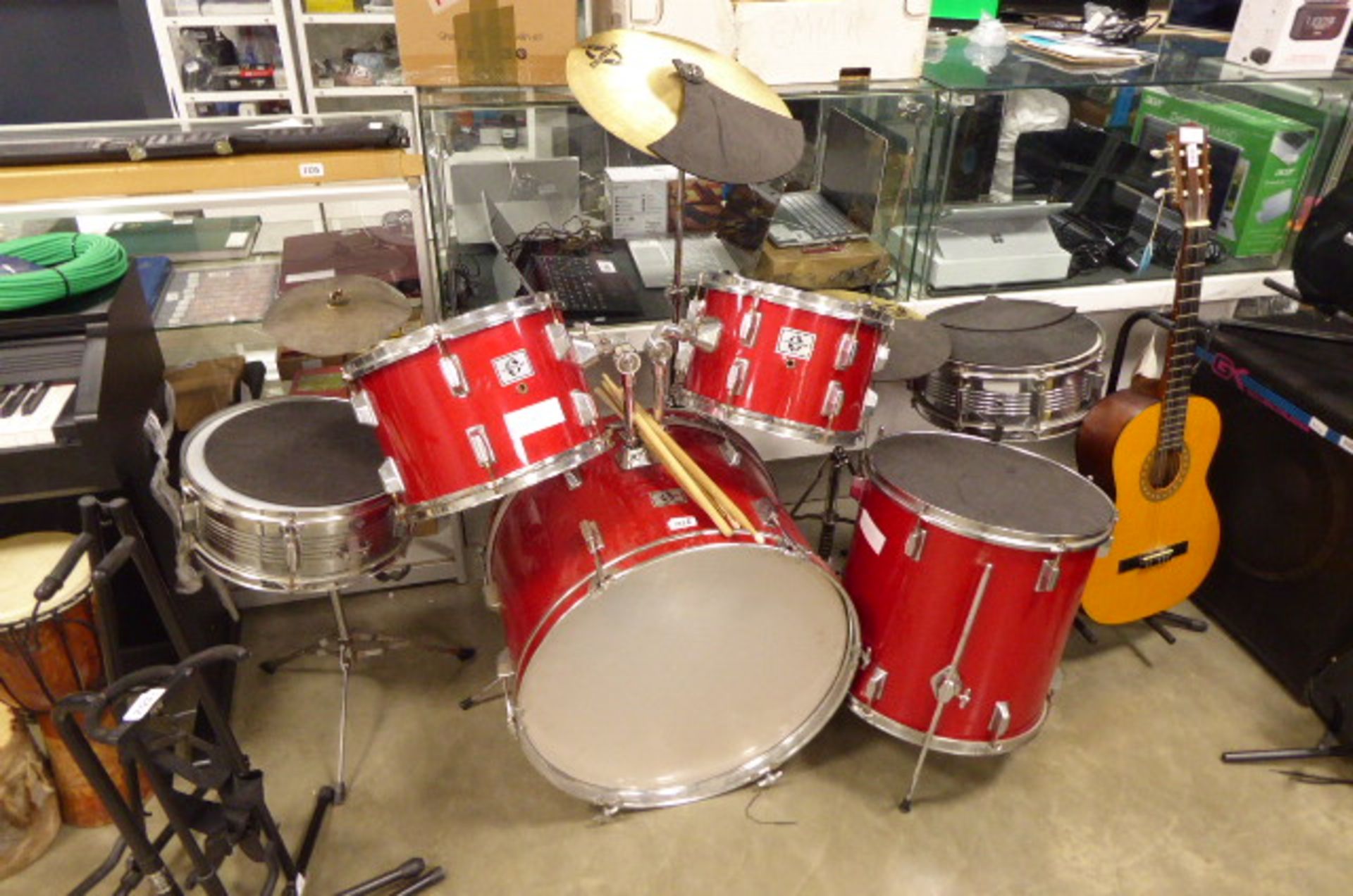 2775 Speed Fire drum set with sticks