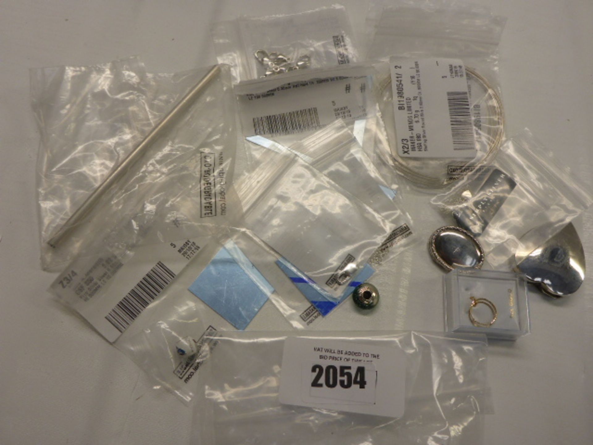 Quantity of mostly marked white metal jewellery and pair of 9ct earrings