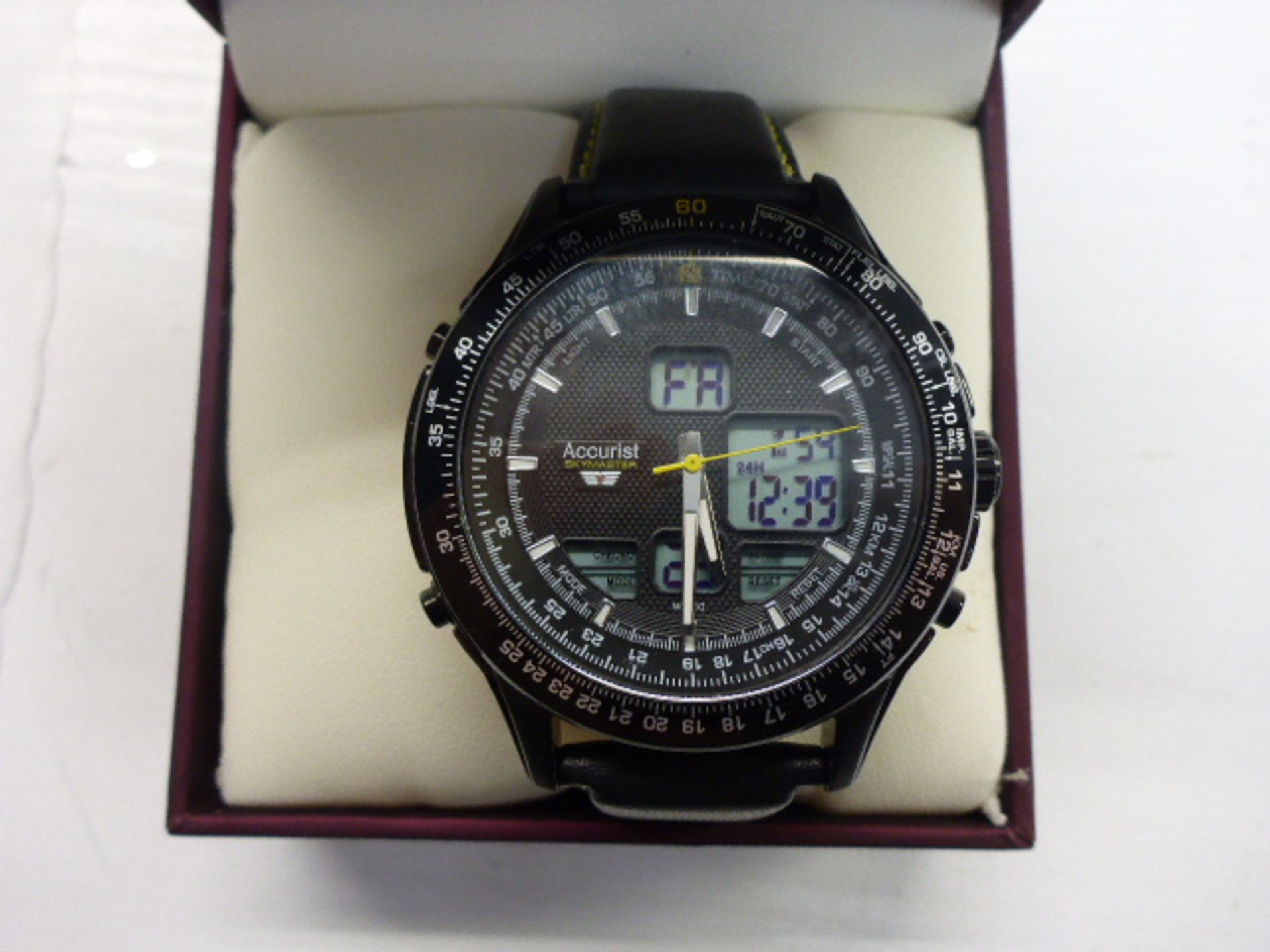 Accurist Skymaster wristwatch in box