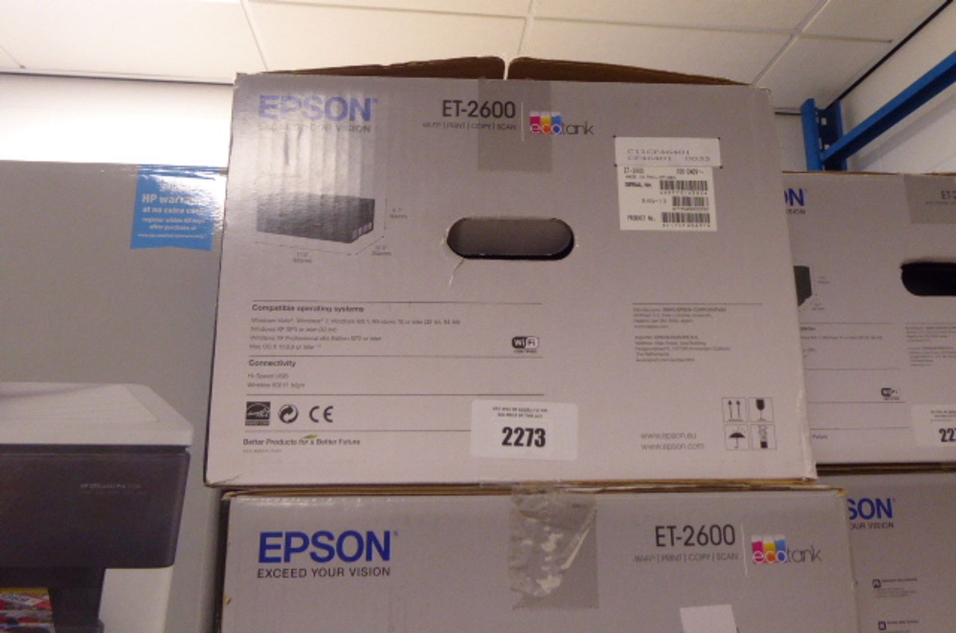 Boxed Epsom ET2600 all in one printer