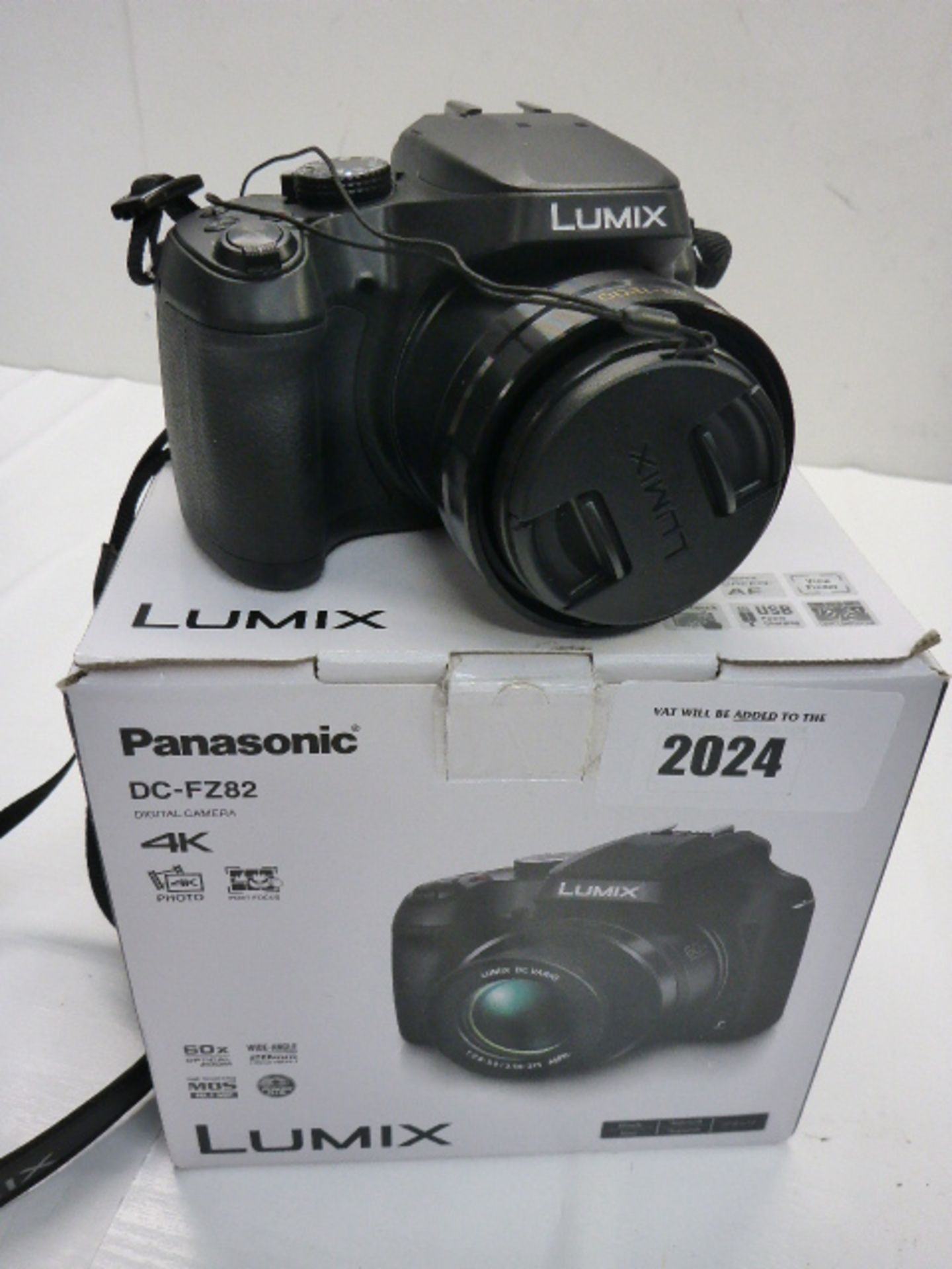 Panasonic Lumix DC-FZ82 4K digital camera in box