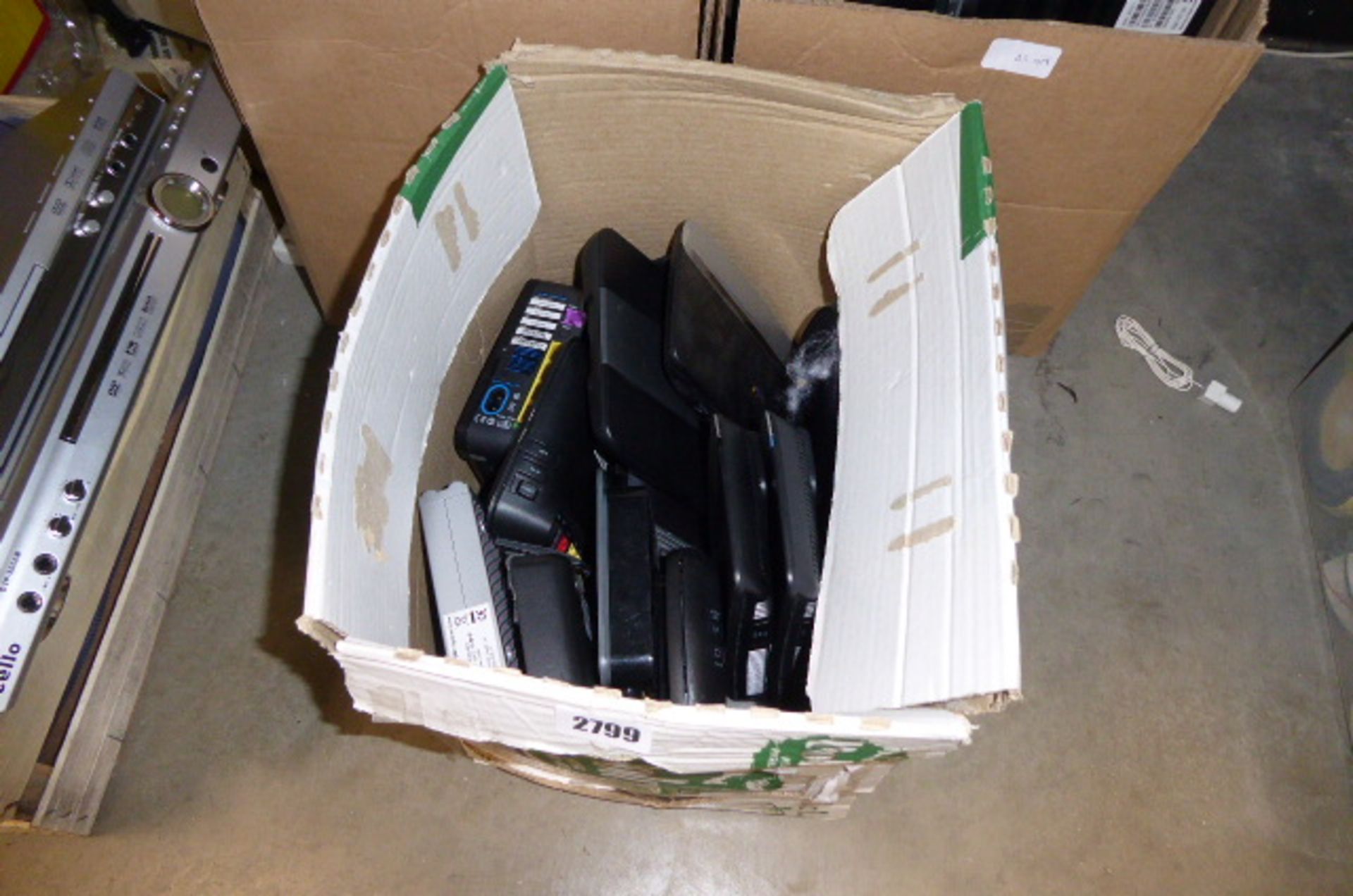 3 boxes of various electrical items inc. routers etc