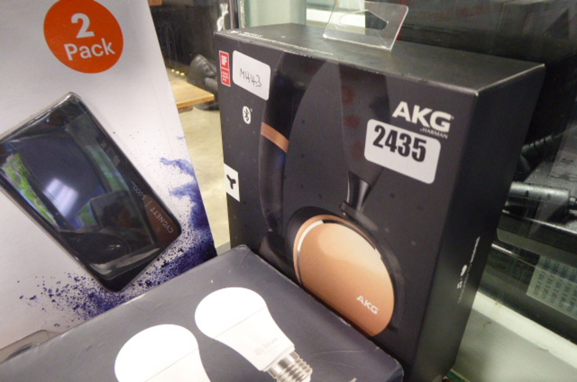 Pair of AKG wifi 100 model headphone in box